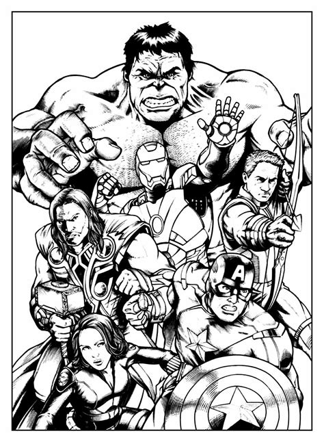 Herois Para Imprimir - +150 Desenhos de Super-heróis para colorir e imprimir