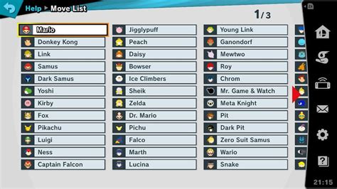 Move List SmashWiki The Super Smash Bros Wiki
