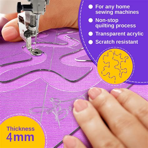 Meander Quilting Template Free Motion Quilt Design Acrylic Quilting