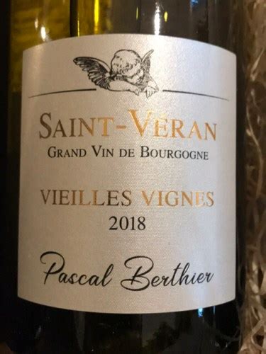 Pascal Berthier Vieilles Vignes Saint V Ran Vivino France