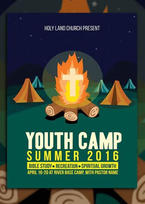 Youth Camp Church Flyer Template Psd Youth Camp Flyer Template Flyer