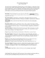 Quiz 1 Study Guide ANTH 2 Pdf Intro To Cultural Anthropology Quiz 1