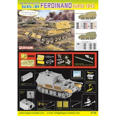 Our 1 35 Sd Kfz 184 Ferdinand The Battle Of Kursk 6726 Dragon Scale