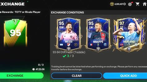 UNBELIEVABLE Packed BEST UTOTY Players In 95 TOTY Exchange FC Mobile