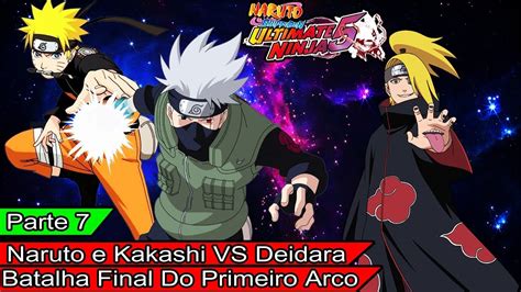 Naruto E Kakashi Vs Deidara Batalha Final Do 1º Arco Naruto Shippuden