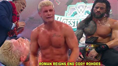 Will Cody Rohdes Dethrone Roman Reigns Will Roman Reigns Defeat Cody