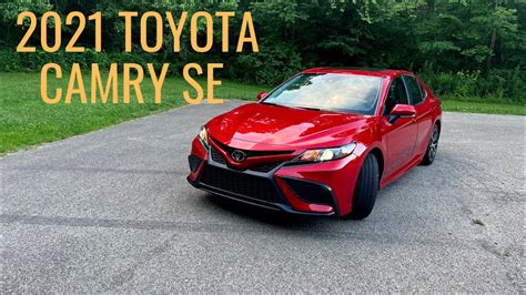 2021 Toyota Camry Se Tutorial Full Review Youtube