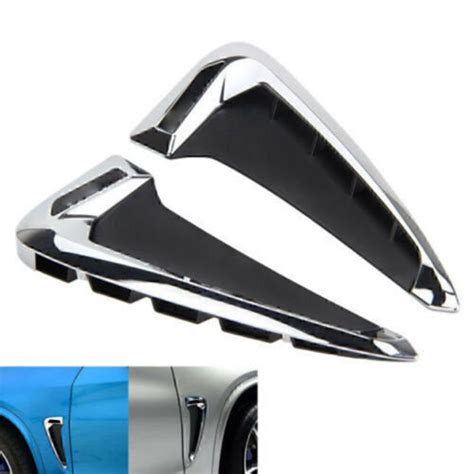 Air Wing Vent Trim M Cover Side Marker Fender Chrome For Bmw F15 X5 X5 35i 2014 Ebay