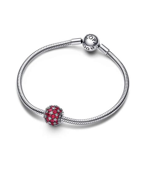 Pandora Sterling Silver with Crystal Charm - Macy's