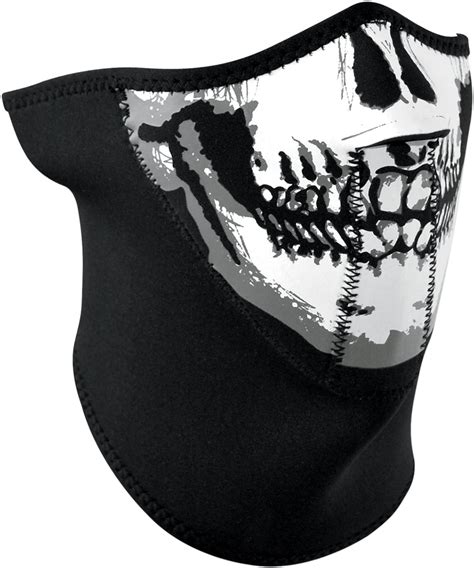 Zan Headgear 3 Panel Neoprene Half Mask Skull Wnfm002h3