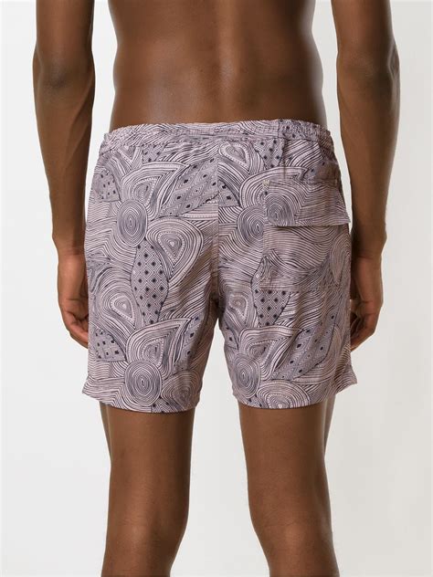 Amir Slama Marajoara Tactel Swim Shorts Neutrals Farfetch