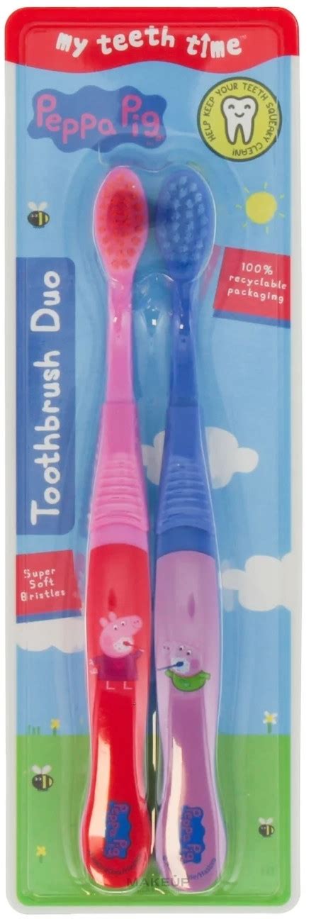 Nickelodeon Peppa Pig Toothbrush Set Toothbrush 2pcs Set MAKEUP