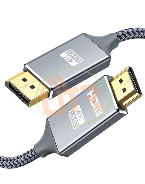 Displayport To Hdmi Cable Capshi K Uhd Braided Gold Plated Dp To