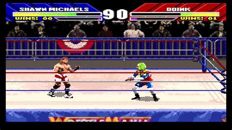 WWF Wrestlemania The Arcade Game SNES On A Retron 5 In Upscaled 720p