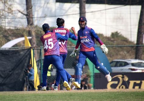 Nepal Beat Namibia By Two Wickets In Icc Mens Cricket World Cup League 2 Nepal Press