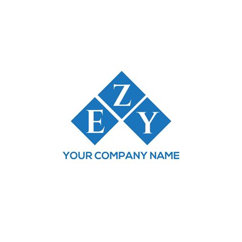 Ezy Letter Logo Design On White Background Ezy Creative Initials