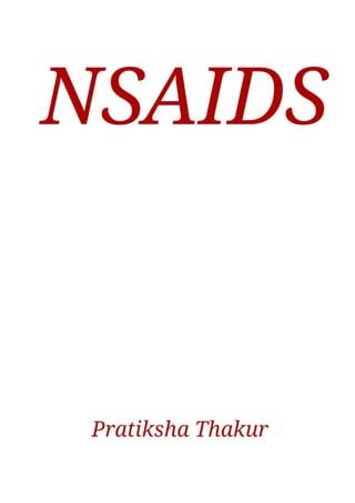 Non Steroidal Anti Inflammatory Drugs NSAIDS PDF