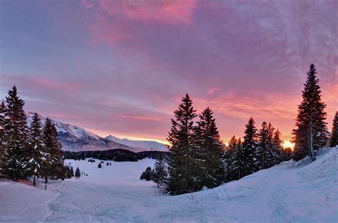 French Alps At Sunset by Philipp Klinger