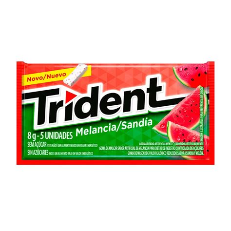 Chiclete Trident Melancia 8g 1 Unidade P7895800309780 Chiclete