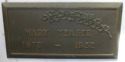 Mary Waite Yeager 1873 1952 Mémorial Find a Grave