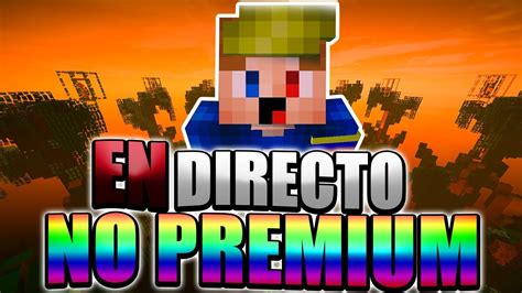 Minecraft Skywars En Directo No Premium Con Subs Youtube