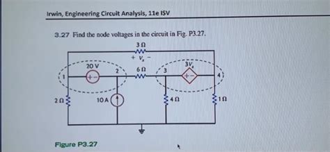 Solved Irwin Engineering Circuit Analysis E Isv Chegg