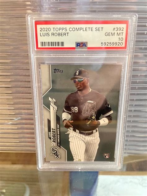 2020 Topps LUIS ROBERT RC 392 PSA 10 GEM MINT White Sox EBay