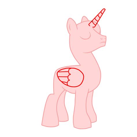 Alicorns And Optional Wing And Horn Bases On Mlp Bases To Use Deviantart