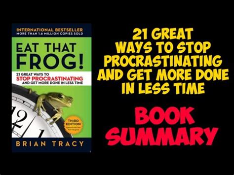 Eat That Frog Audiobook Summary By Brain Tracy In Hindi Stop