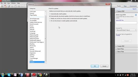 How To Disable Enable Automatic Updates For Adobe Acrobat Reader Very