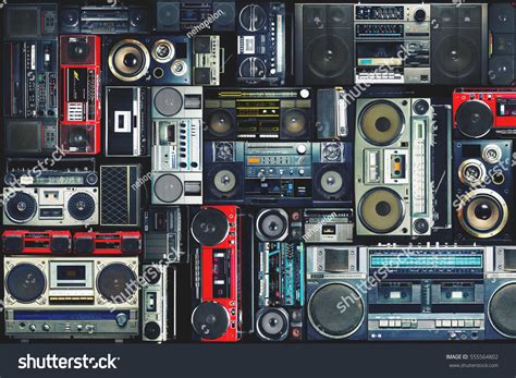 Vintage Wall Full Radio Boombox 80s Stock Photo 555564802 | Shutterstock