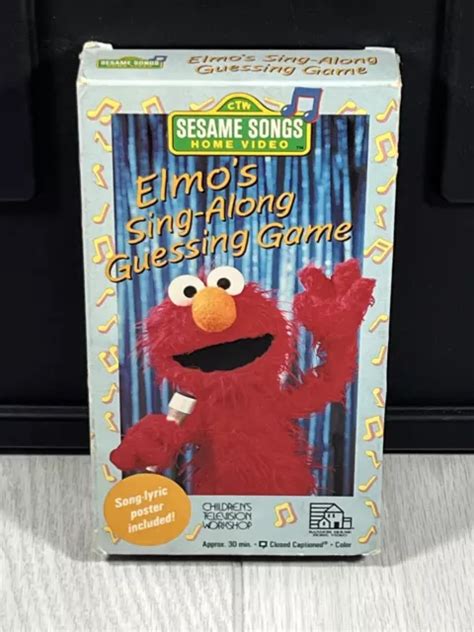 Elmos Sing Along Guessing Game Vhs Sesame Street Songs Henson 1586 The Best Porn Website