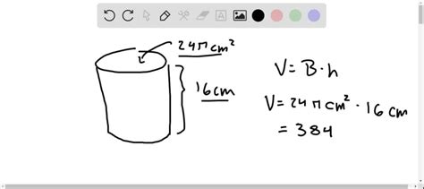 SOLVED:Find the volume of each cylinder. Give your answers both in terms of πand rounded to the ...