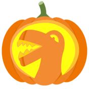 T-Rex Pumpkin Stencil | Free Printable Papercraft Templates