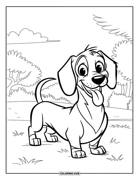 coloring pages of wiener dogs 7