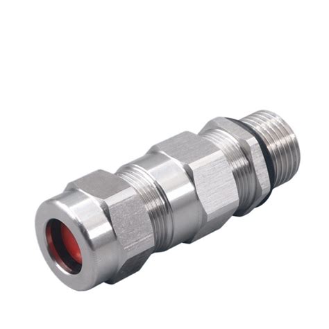 Cor Stainless Steel Armored Gland Head Explosion Proof Cable Gland Joint Double Seal Clamping