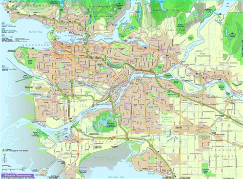 Vancouver Canada City Map City Map Of Vancouver Bc Canada British