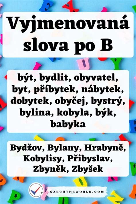 Vyjmenovaná slova po B přehled chytáky a procvičování