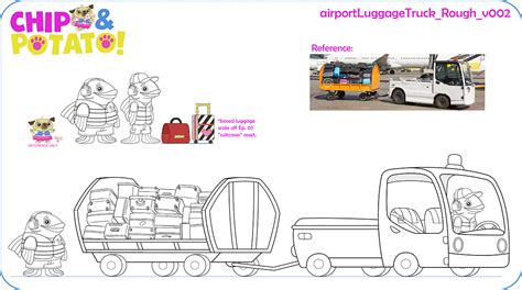 Chipandpotato Season 3 Airport Characters And Vehicles Behance