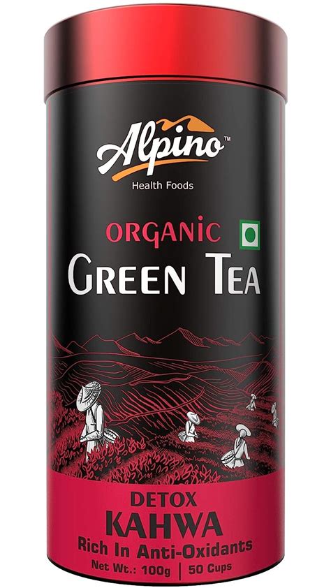 Alpino Certified Organic Green Tea Detox Kahwa Rich In Anti Oxidants