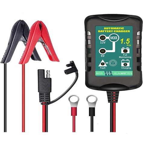 motorcycle car trickle float smart automatic battery charger