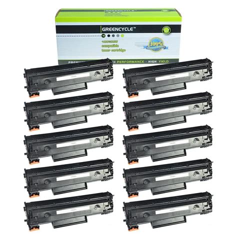 Buy Greencycle 10 Pack Black Cartridge Compatible For Hp 85a Ce285a Ce285 Toner Cartridge For Hp