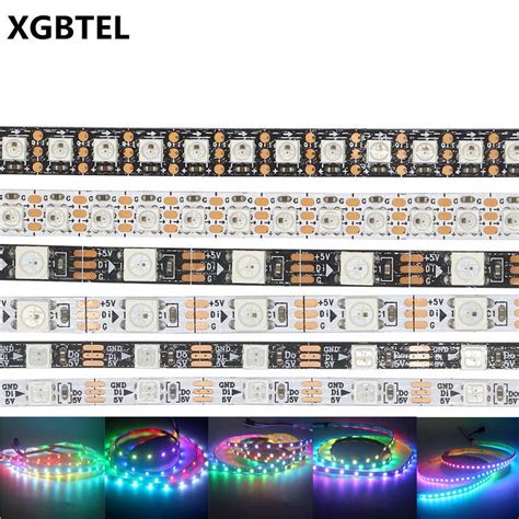 Ws B Rgb Conduziu A Luz De Tira Leds Mm Mm Mm Largura Pcb