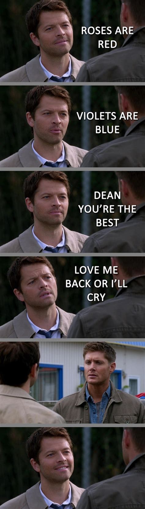 Castiel and Dean | Supernatural | Supernatural funny, Destiel, Supernatural fandom