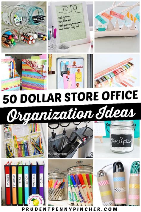 50 Dollar Store Office Organization Ideas Prudent Penny Pincher Artofit