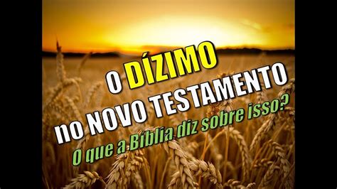 Dizimo No Novo Testamento Versiculo - RETOEDU