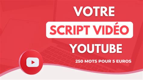 Je vais rédiger un script captivant pour votre vidéo YouTube par Optimize