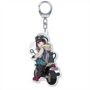 Laid Back Camp Season Chara Ride Ayano On Bike Acrylic Key Ring