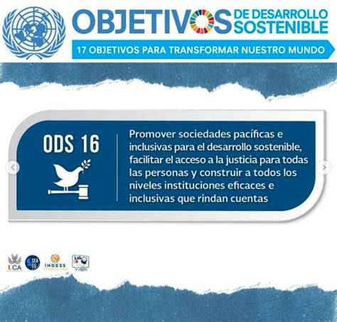 ODS 16 Paz Justicia e Instituciones sólidas Zero Risk 2030