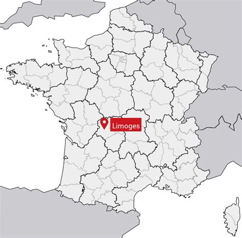 Présentation 78 imagen limoges sur la carte de france fr